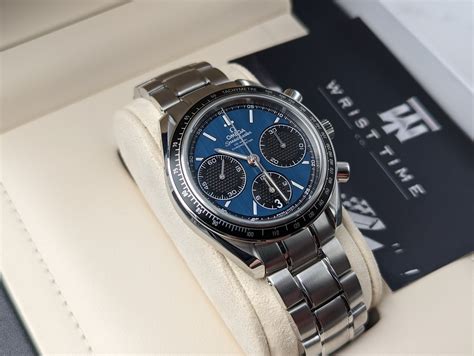 omega speedmaster brown dial review|Omega Speedmaster racing blue dial.